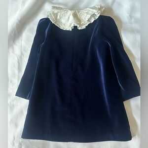 Il Gufo Italy Navy Velvet Dress Size 2A